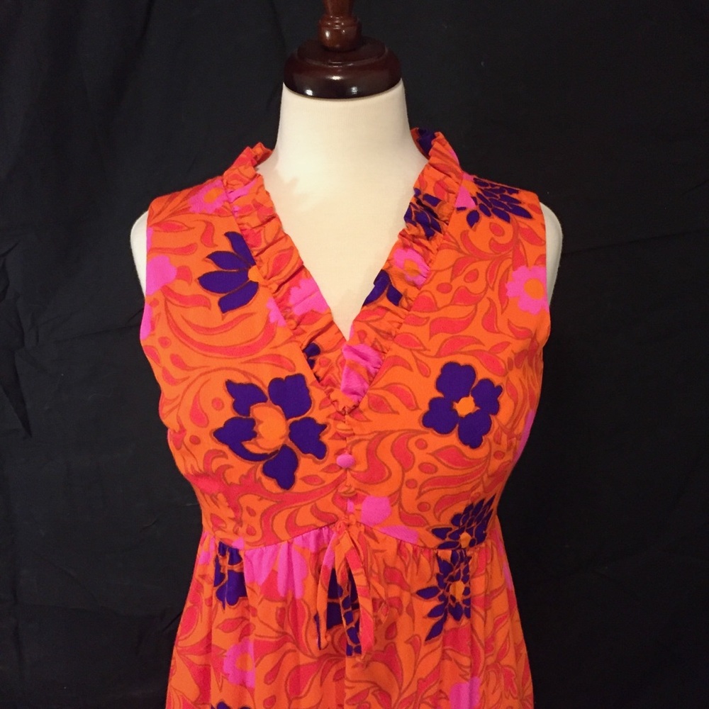Bright vintage Lilia Honolulu vintage maxi dress